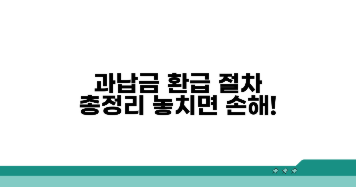 과납금 확인과 환급 절차 안내