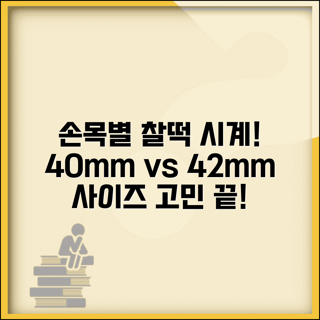 시계 케이스 사이즈 손목별 추천 | 시계 사이즈 선택 40mm 42mm 차이