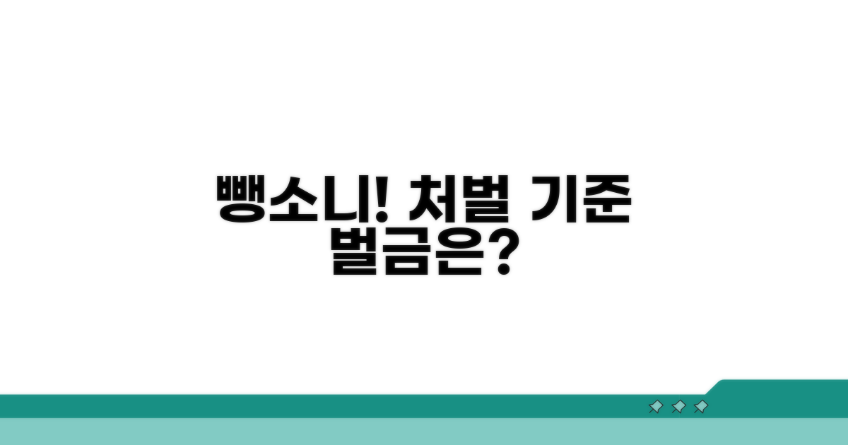뺑소니 처벌 기준과 벌금 액수