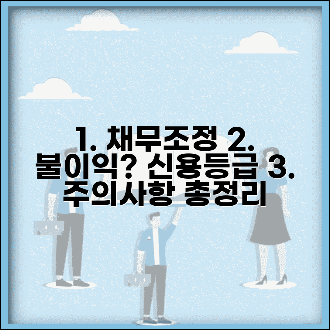 채무조정 불이익 | 신용등급 영향 | 제도 이용시 주의사항