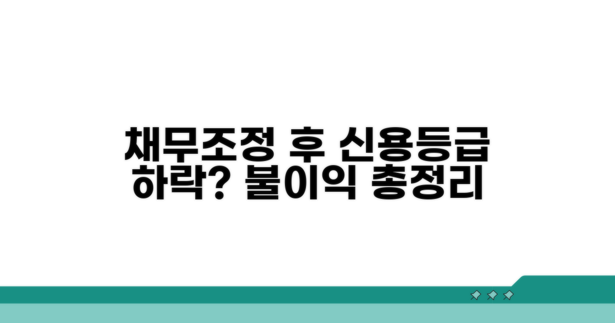 채무조정 불이익, 신용등급 영향은?