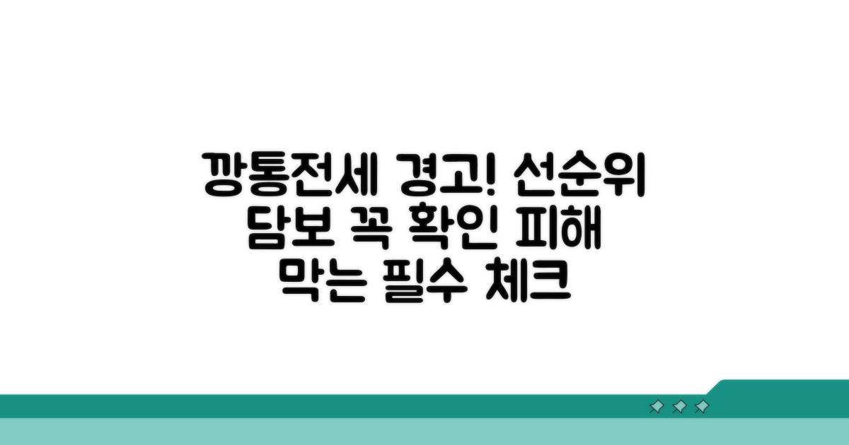깡통전세 위험, 선순위 담보 확인 필수