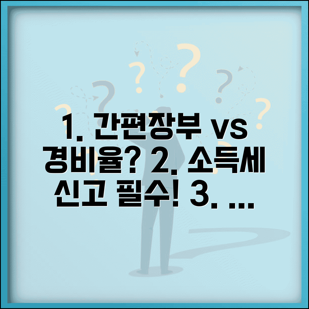 간편장부대상자 기준경비율 단순경비율 | 소득세 경비율 적용대상, 세금 신고 필수 정보 및 방법 총정리