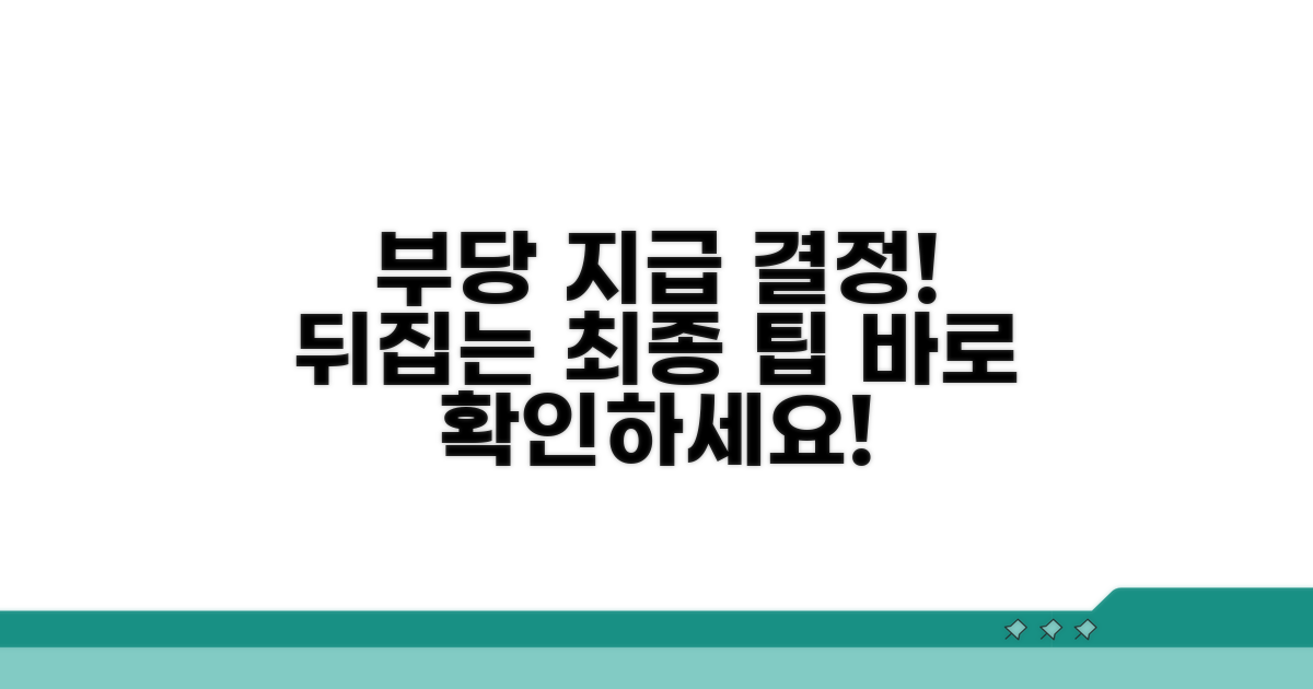 최종 팁! 부당 지급 결정 뒤집기
