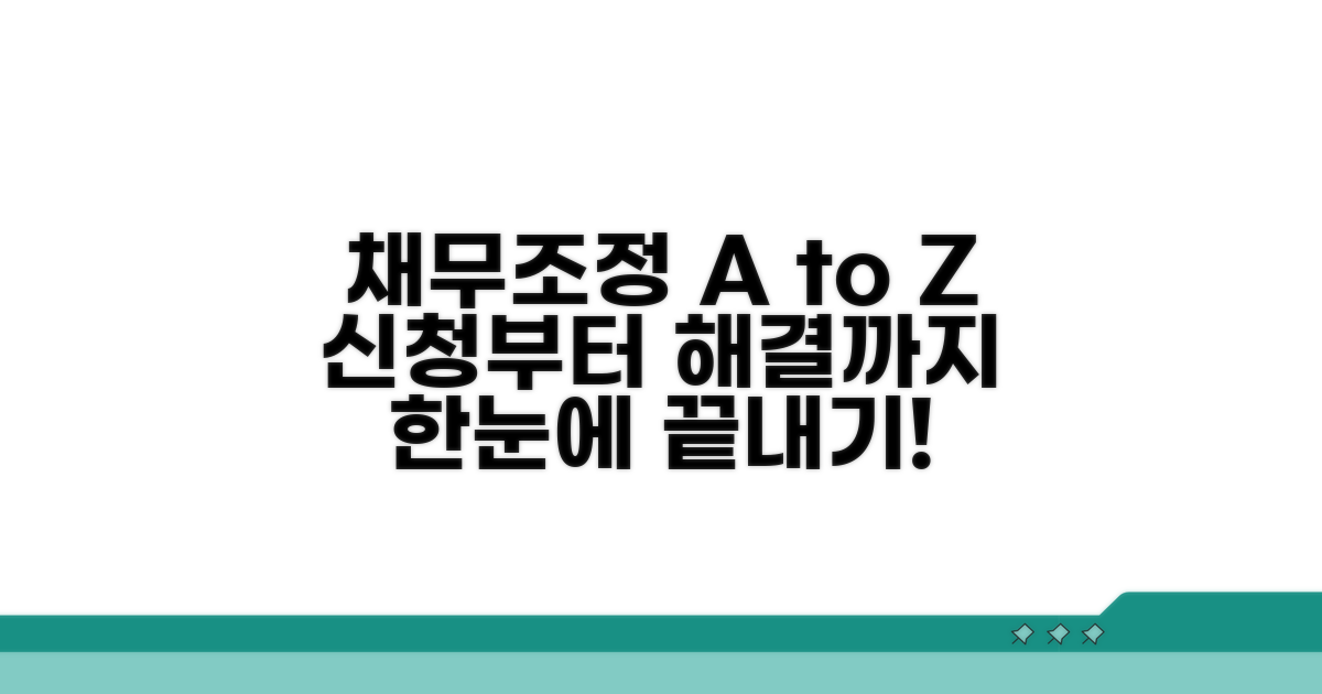 채무조정 신청부터 완료까지 단계별 안내