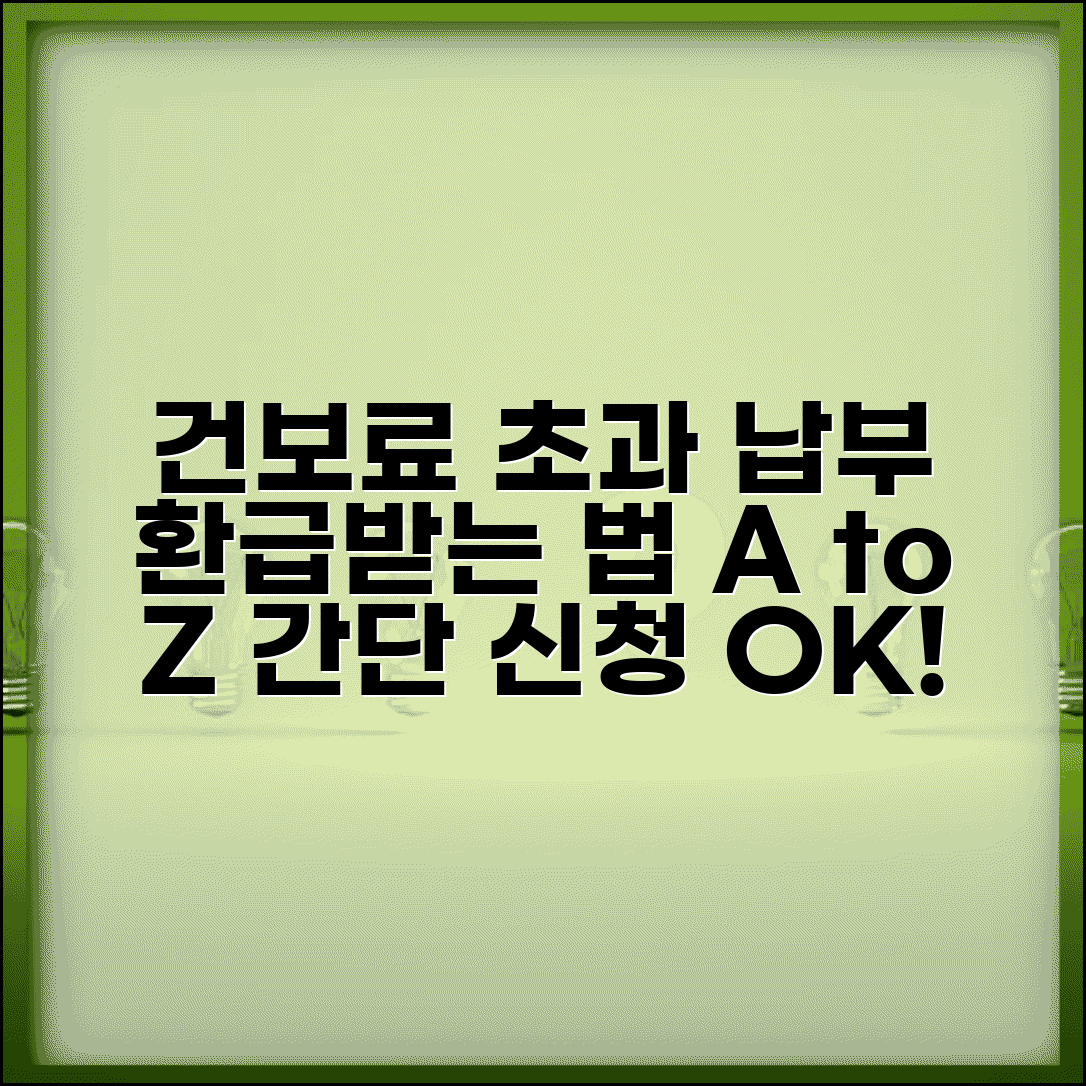 건강보험료 과다납부 조정 신청 방법 | 건보료 많이 낸 경우 환급, 자격 요건 총정리