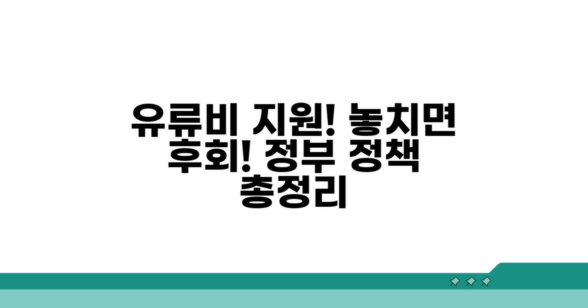 유류비 지원 정부 정책 한눈에