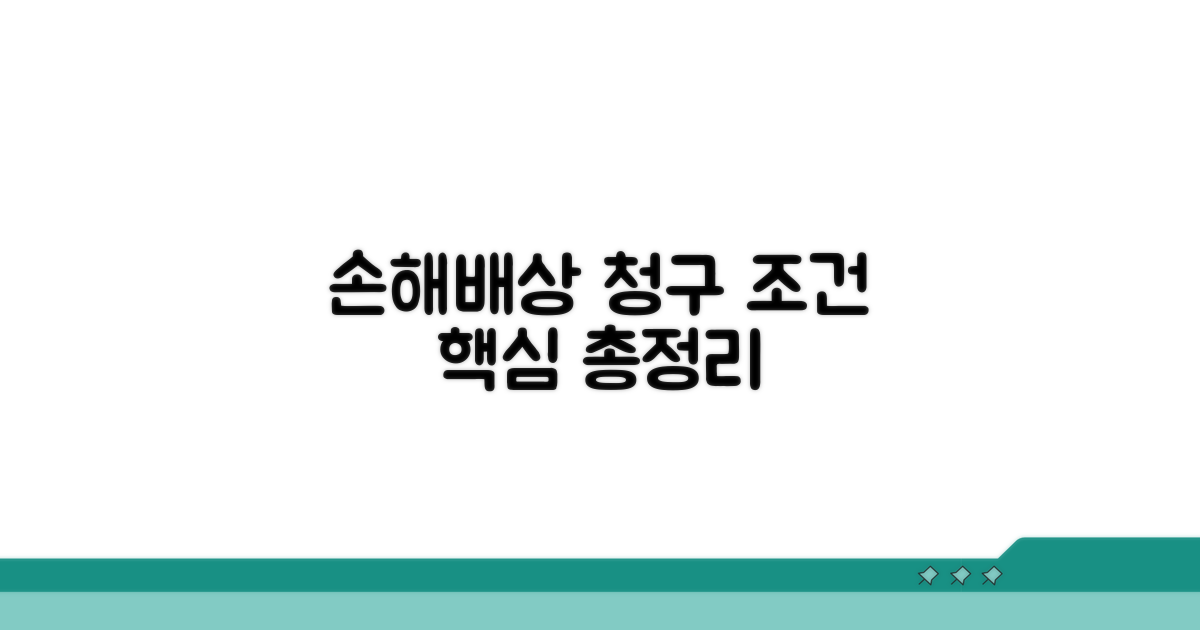 손해배상 청구 기본 조건 알아보기