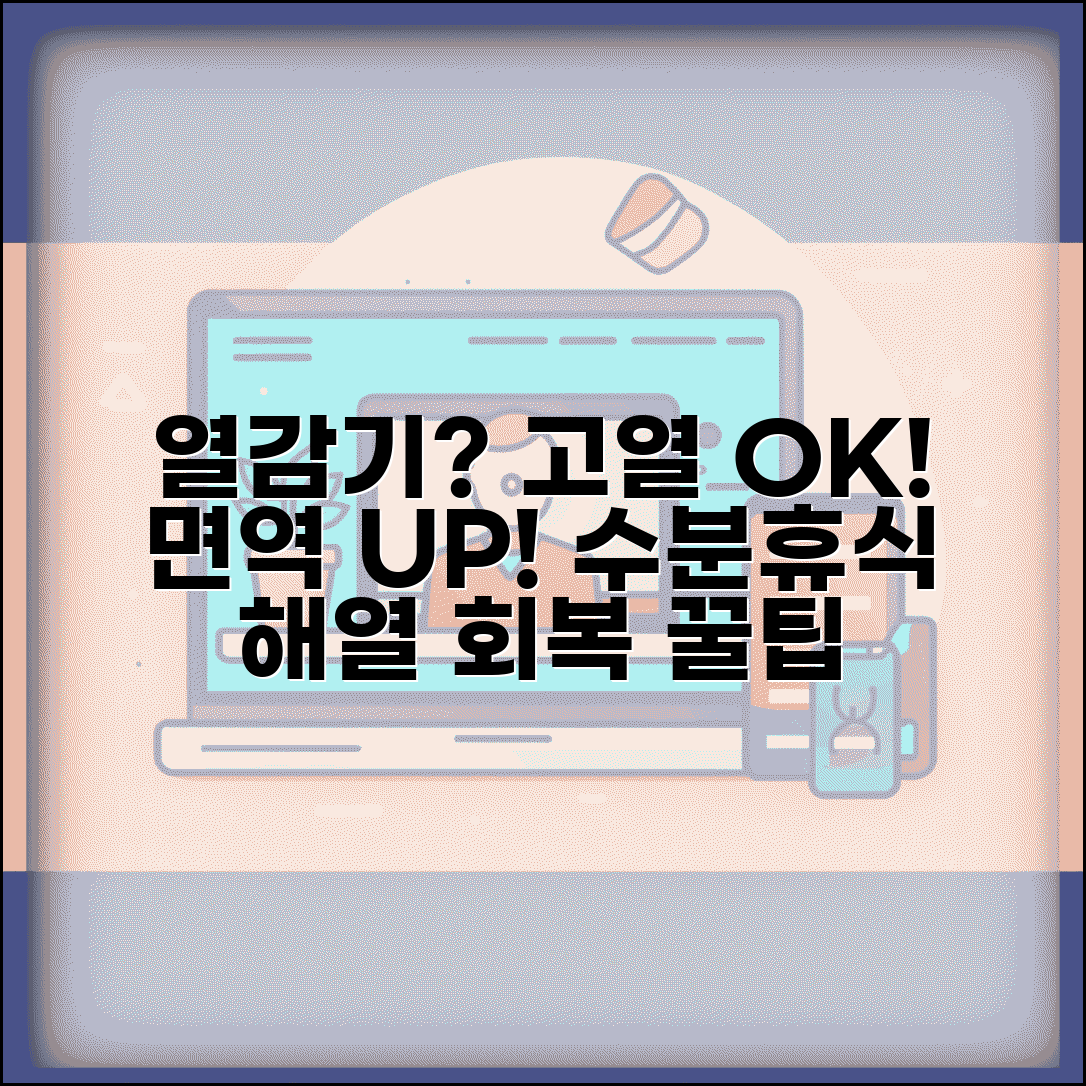 열감기 났을 때 해열 관리법 | 고열 잡고 면역력 높이는 휴식과 수분 보충 팁