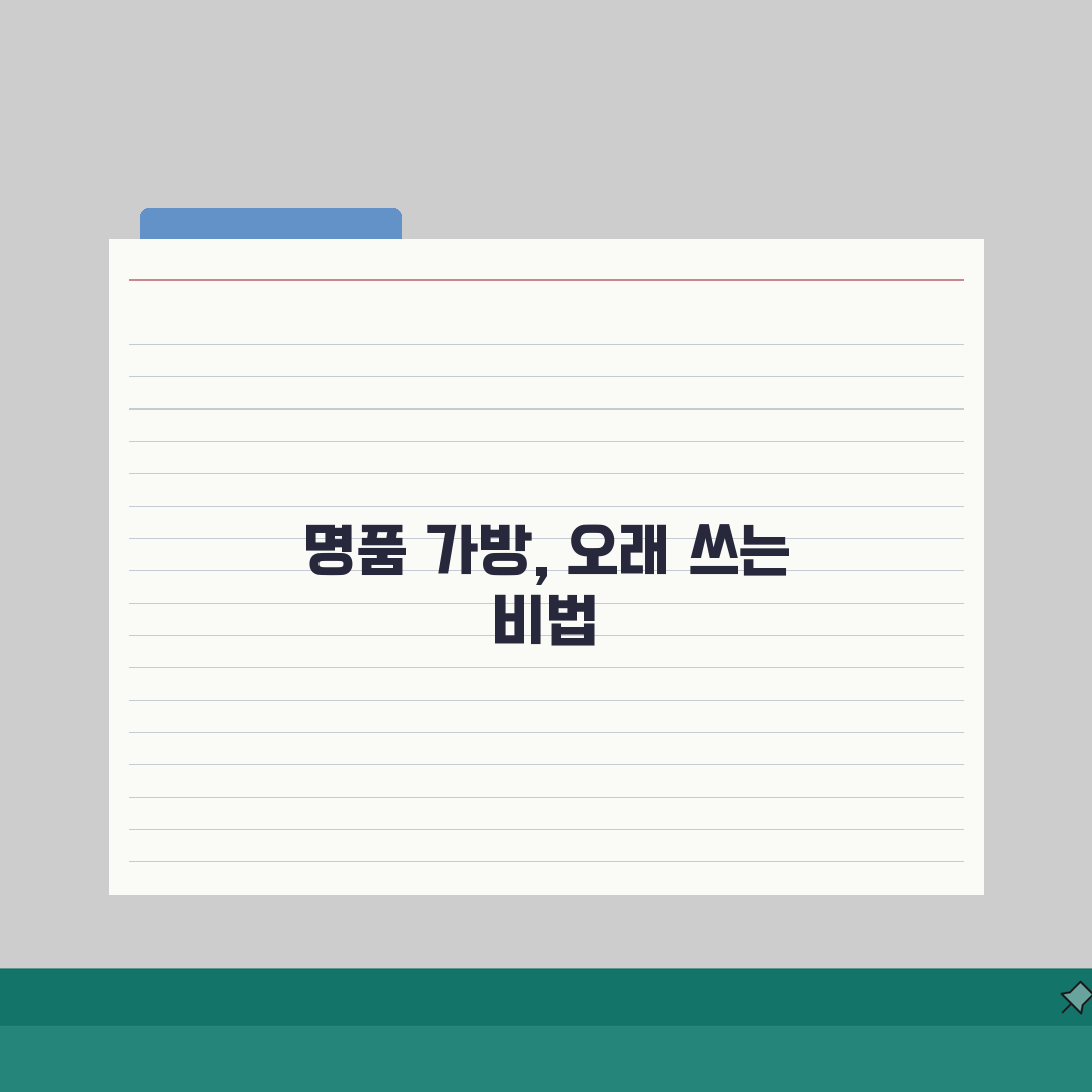 명품 가방 관리 방법 보관법 | 명품 백 보관과 관리 팁 A to Z